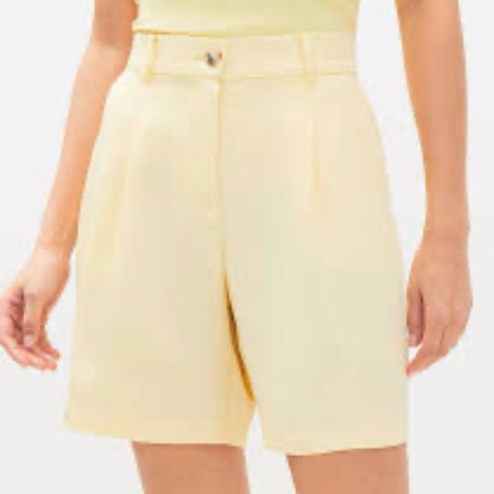 NEW Loft Yellow High-Waisted Shorts